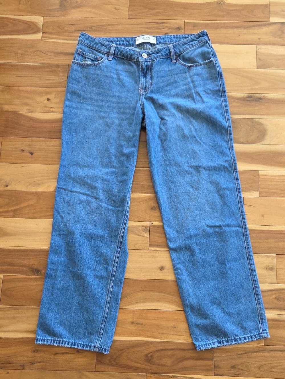 Hollister Light Blue Straight-Leg Women's Jeans